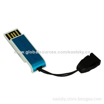 Promotional Mini Flash Drive with Full USB2.0 Compatible, Supports Plug-and-play Functions
